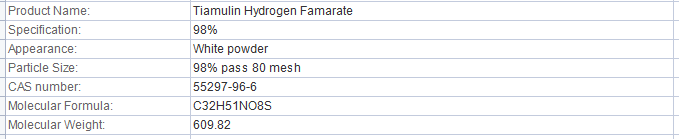 Tiamulin Hydrogen Famarate